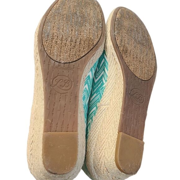 Lucky Brand Green Wedge Summer Shoes Womens size 10 - Picture 5 of 6